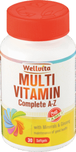 Wellvita Multivitamin Complete A-Z Softgel Capsules 30pk 30pk