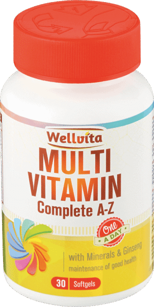 Wellvita Multivitamin Complete A-Z Softgel Capsules 30pk 30pk