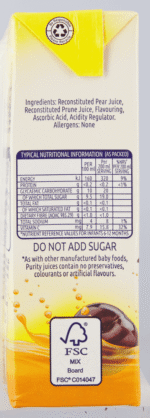 Purity From 6 Months Pear & Prune 100% Fruit Juice Blend 200ml 200ml
