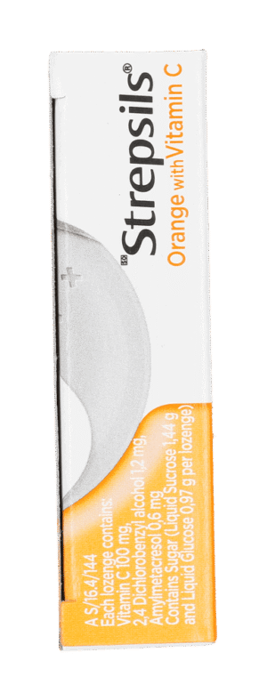 Strepsils Orange with Vitamin C Lozenges 24pk 24pk