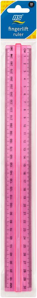 National Stationery Fingerlift Ruler 1s 1s