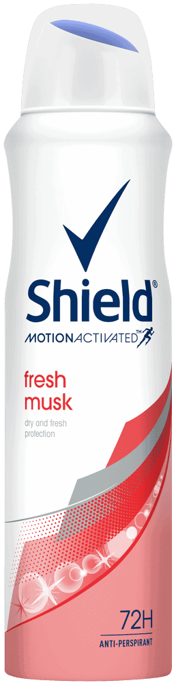 Shield Women Fresh Musk Antiperspirant Deodorant Body Spray 150ml 150ml