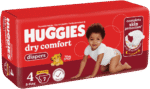 Huggies Dry Comfort Size 4 Disposable Nappies 7pk 7pk