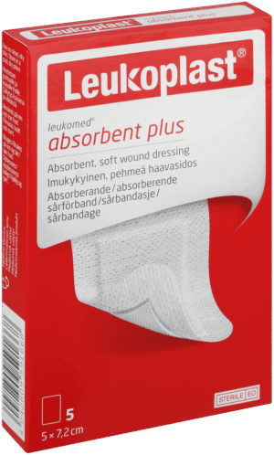 Leukoplast Absorbent Plus Wound Dressings 5pk 5pk