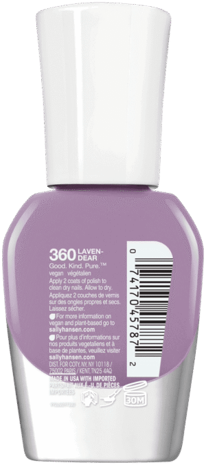 Sally Hansen Good. Kind. Pure. Laven-Dear Nail Color 10ml 10ml
