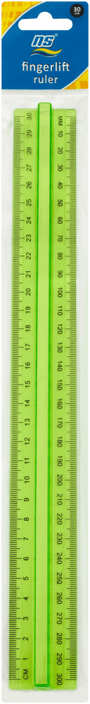National Stationery Fingerlift Ruler 1s 1s