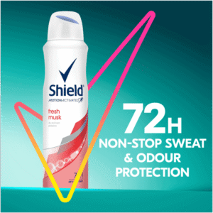 Shield Women Fresh Musk Antiperspirant Deodorant Body Spray 150ml 150ml