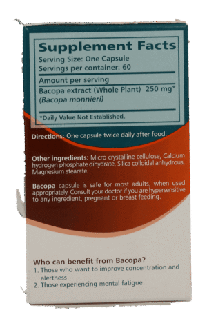 Himalaya Bacopa (Brahmi) Veg Capsules 60pk 60pk