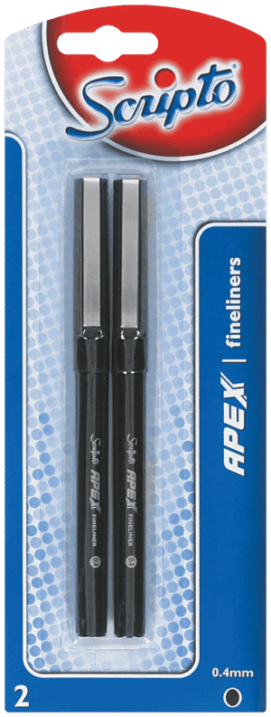 Scripto Apex Fineliner 2pk 2pk