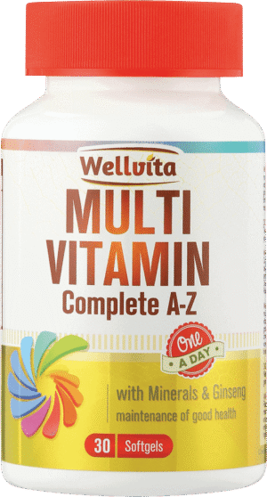 Wellvita Multivitamin Complete A-Z Softgel Capsules 30pk 30pk