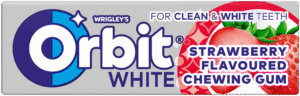 Wrigley's Orbit White Strawberry Flavoured Chewing Gum 14g 14g