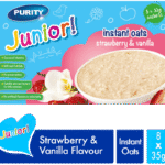 Purity Junior Strawberry & Vanilla Flavour Instant Oats 8 x 35g 35g