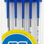 National Stationery Blue Medium Ball Pen 5pk 5pk