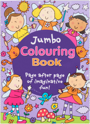 National Stationery Jumbo Colouring Book 1s 1s