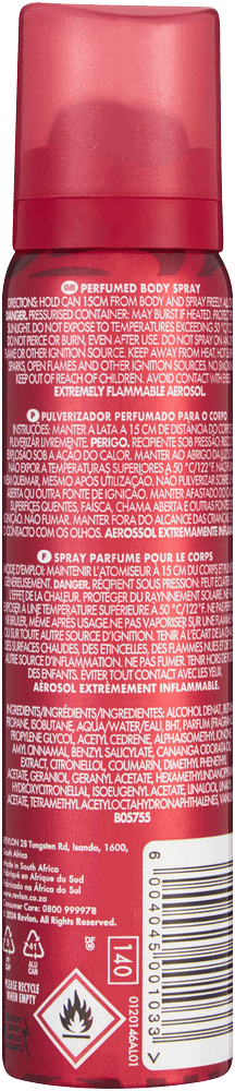 Revlon Charlie Red Perfumed Body Spray 90ml 90ml