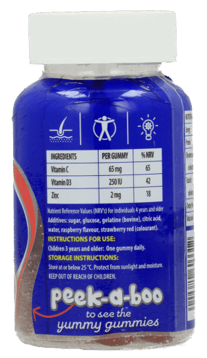 Zinium Strawberry Immuno Boost Gummies 30pk 30pk