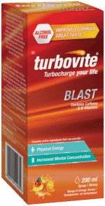 Turbovite Mango & Orange Flavour Blast Energy-Boosting Syrup 200ml 200ml