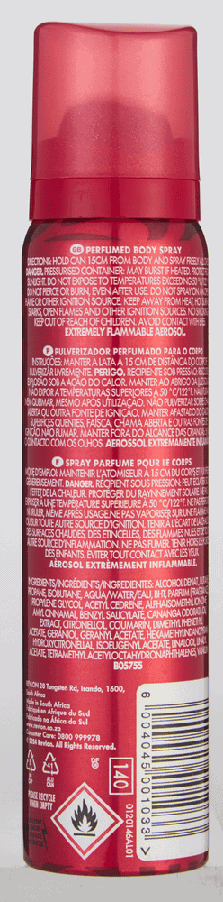 Revlon Charlie Red Perfumed Body Spray 90ml 90ml