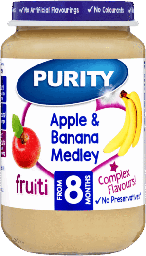 Purity From 8 Months Apple & Banana Medley Fruiti 200ml 200ml