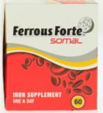 Ferrous Forte Somal Iron Supplement Capsules 60pk