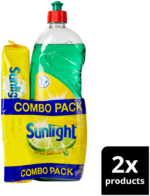 Sunlight Regular Dishwashing Liquid and Laundry Bar Value Pack 2pc