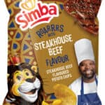 Simba Steakhouse Beef Flavoured Potato Chips 120g