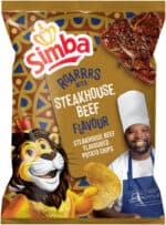 Simba Steakhouse Beef Flavoured Potato Chips 120g