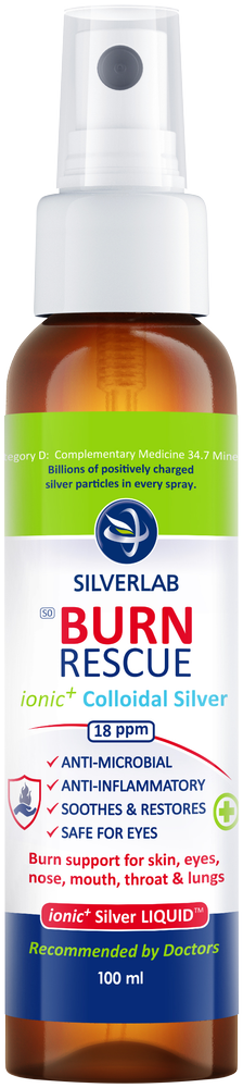 Silverlab Colloidal Silver Burn Rescue Spray 100ml