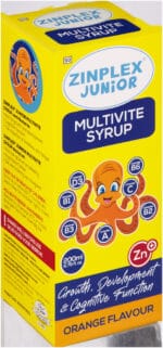 Zinplex Junior Orange Flavour Multivite Syrup 200ml