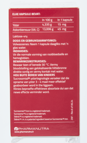 Sideral Forte 15 Iron Supplement Capsules 60pk