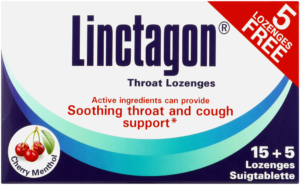 Linctagon Cherry Menthol Throat Lozenges 20pk