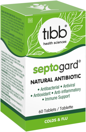 Tibb Septogard Natural Cold & Flu Antibiotic Tablets 60pk