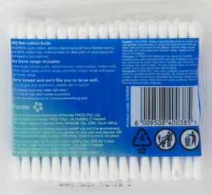 Dove Buds Cotton Wool 100s