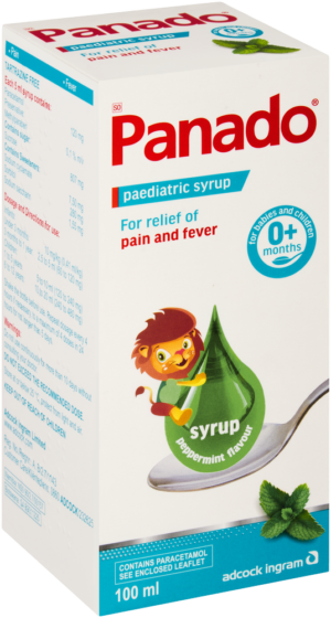 Panado Peppermint Flavour Paediatric Syrup 100ml