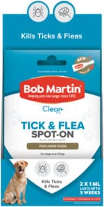 Bob Martin Clear Plus Tick & Flea Spot-On for Dogs 2 x 1ml