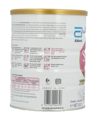 Similac Gold Comfort 1 Starter Infant Formula 820g