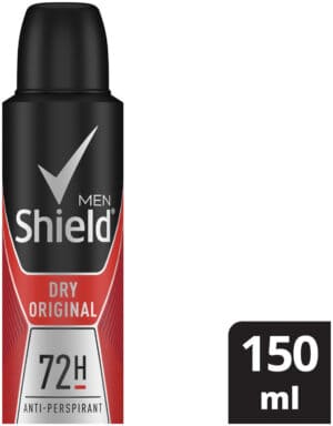 Shield Men Dry Original Antiperspirant Deodorant Body Spray 150ml