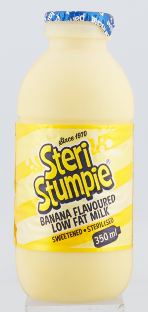 Steri Stumpie Banana Flavoured Low Fat Milk 350ml