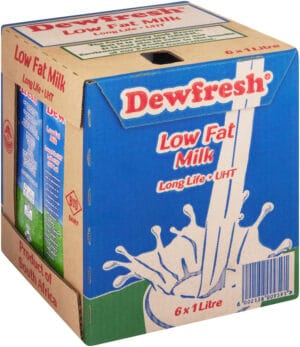 Dewfresh Long Life Low Fat Milk 6 x 1L