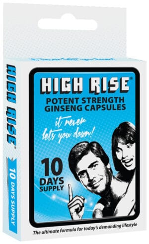 High Rise Potent Strength Ginseng Capsules 10pk