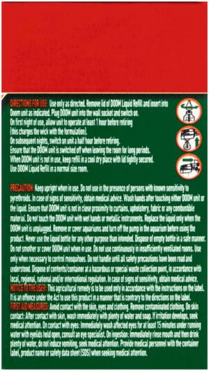 DOOM Mosquito Killer Liquid Refill 35ml