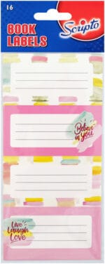 Scripto Book Labels 16pk