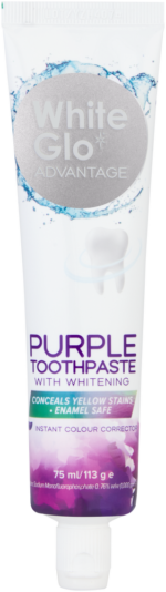 White Glo Advantage Purple Toothpaste 75ml