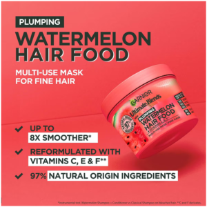 Garnier Fructis Plumping Watermelon Hair Food Multi-Use Mask 400ml