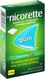 Nicorette Freshmint 4mg Nicotine Gum 30pk