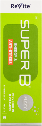 Revite Super B Energy & Anti-Stress Effervescent Tablets 10pk