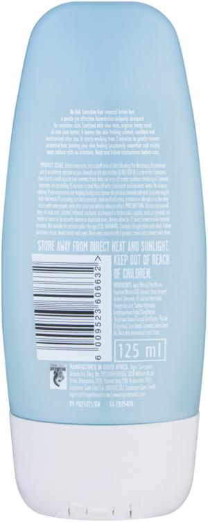 No Hair Sensitive Hair Removal Lotion 125ml