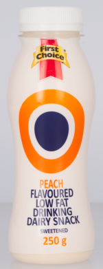 First Choice Peach Flavoured Low Fat Drinking Dairy Snack 250g