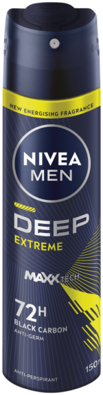 Nivea MEN Black Carbon Deep Extreme Anti-Perspirant Spray 150ml