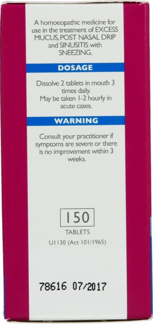 Natura Sinfrontal Tablets 150s